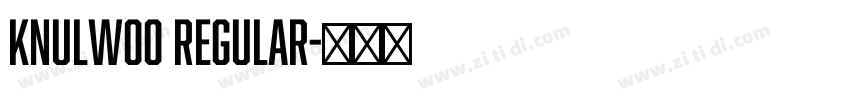 KnulW00 Regular字体转换